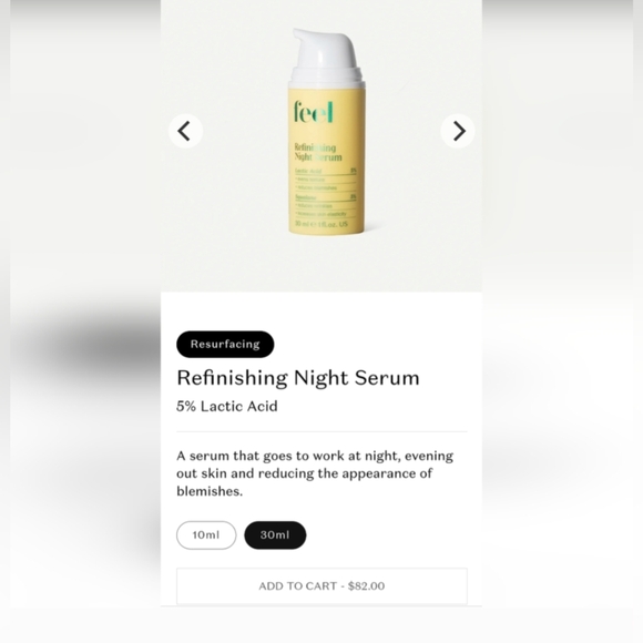 5/75$ Feel Beauty Refinishing Night Serum 5% Lactic Acid - Picture 4 of 9